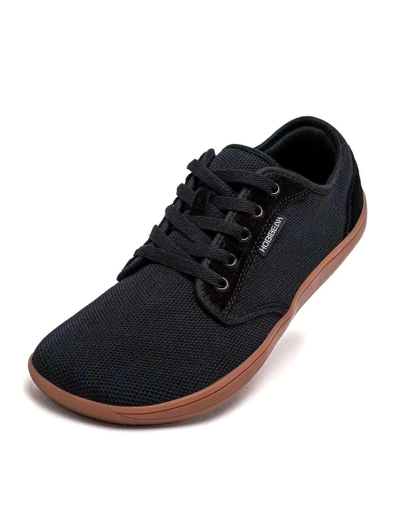 Minimalist Barefoot Shoes Wide Toe Zero Drop Mesh Sneakers-Burgundy / 37