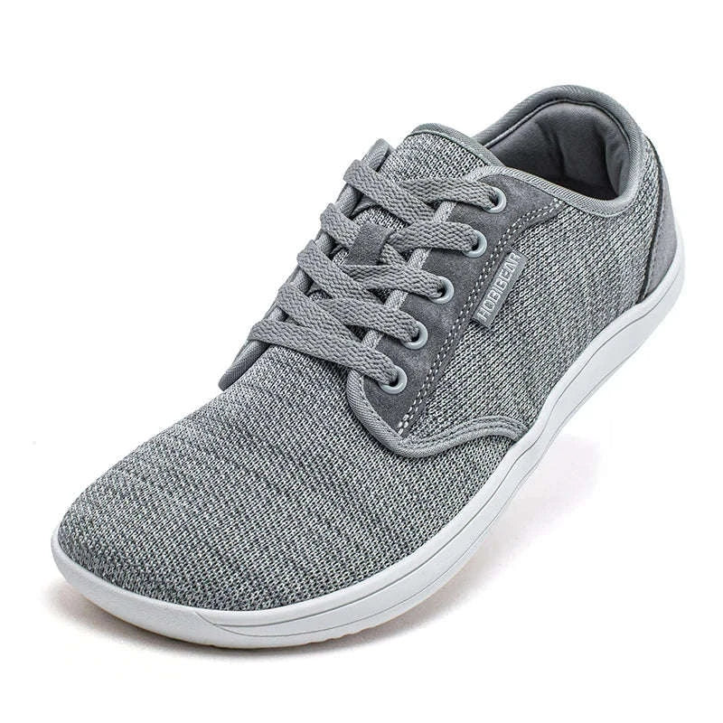 Minimalist Barefoot Shoes Wide Toe Zero Drop Mesh Sneakers-Burgundy / 37