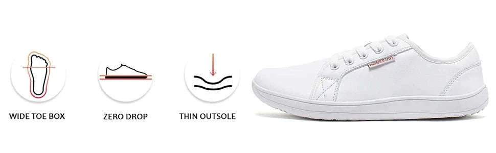 Minimalist Wide Toe Barefoot Zero Drop Casual Shoes-Beige / 41