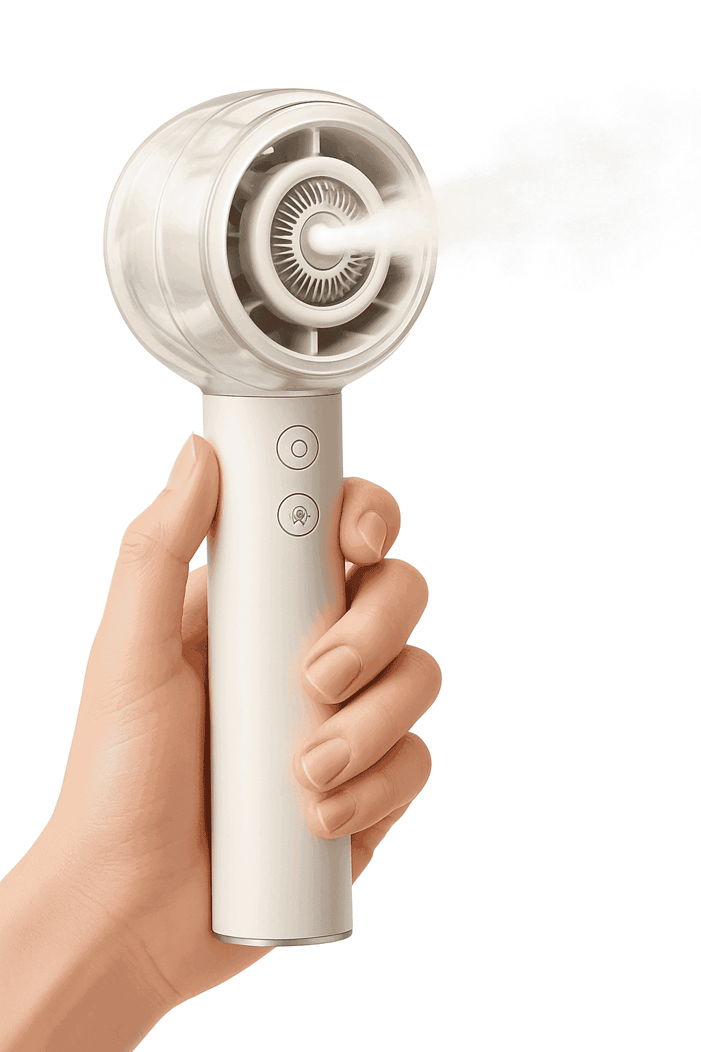 Misting Portable Handheld Fan 6000mAh Rechargeable 4 Speeds-khaki / United States