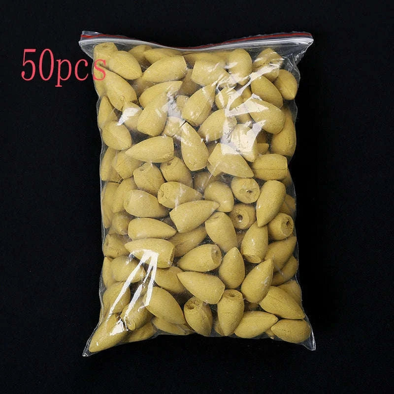 Mixed Waterfall Smoke Backflow Incense Cones in Sandalwood & Lavender-Lavender