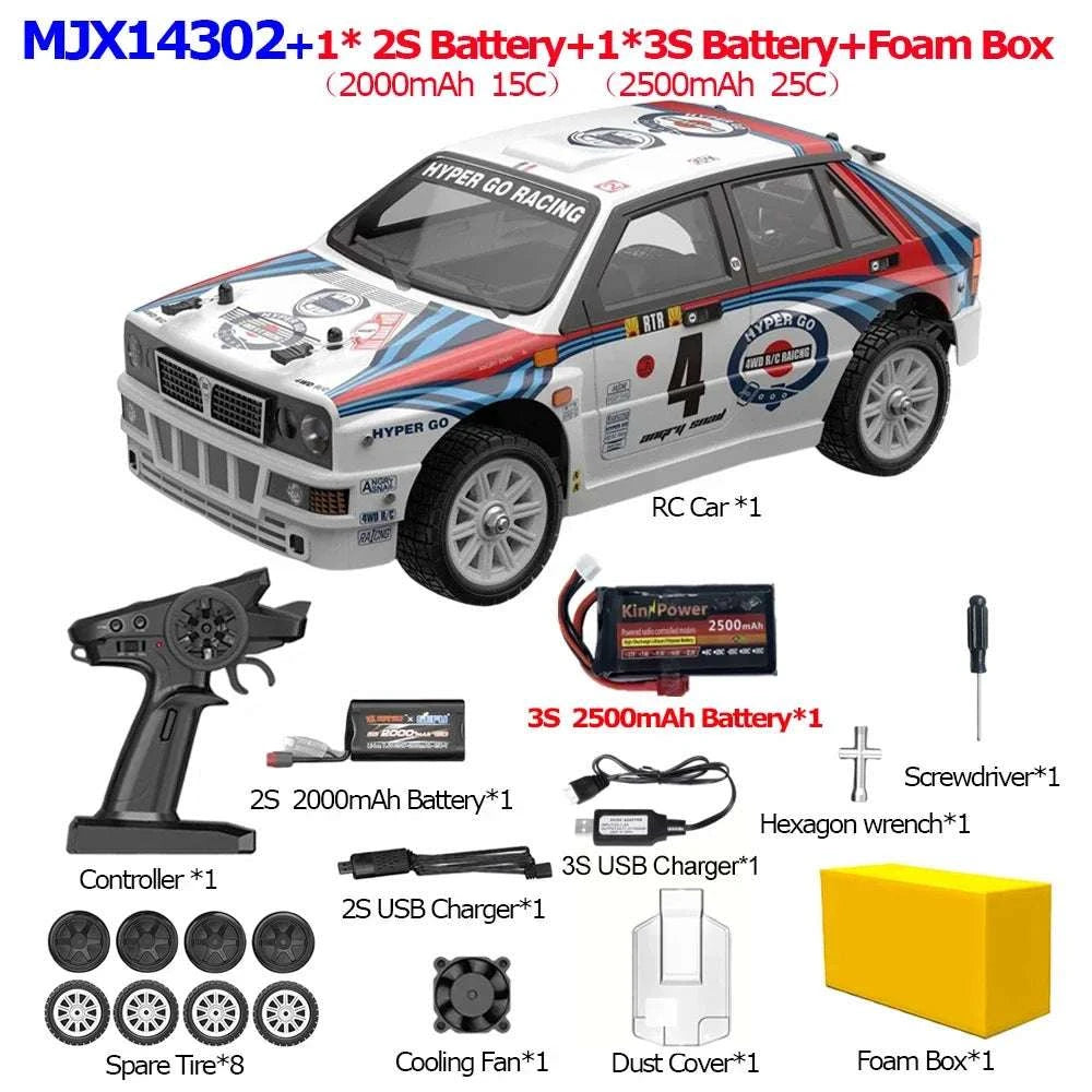 MJX Hyper Go 1/14 Brushless 4WD RC Car 55km/h High-Speed-14302 2B Foam Box / United States