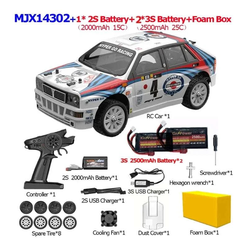 MJX Hyper Go 1/14 Brushless 4WD RC Car 55km/h High-Speed-14302 2B Foam Box / United States
