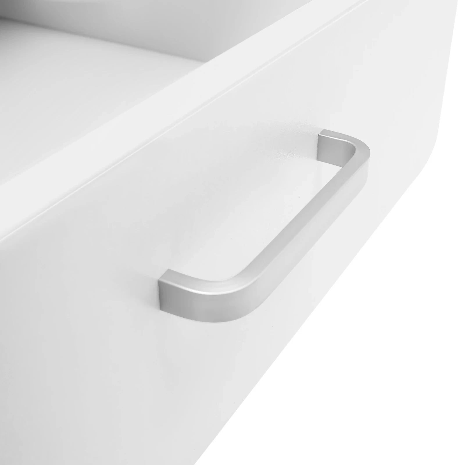 Mobile Foot Bath Trolley Stand with Lockable Casters, Storage Drawer and Soft Cushion-WHITE / United States