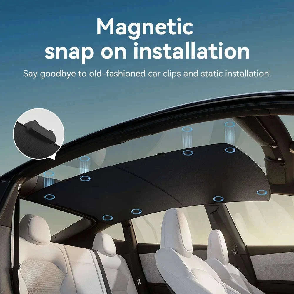 Model 3 Y Skylight Sunshade Magnetic Panel 2025-2026-MY 25-26 2PCS