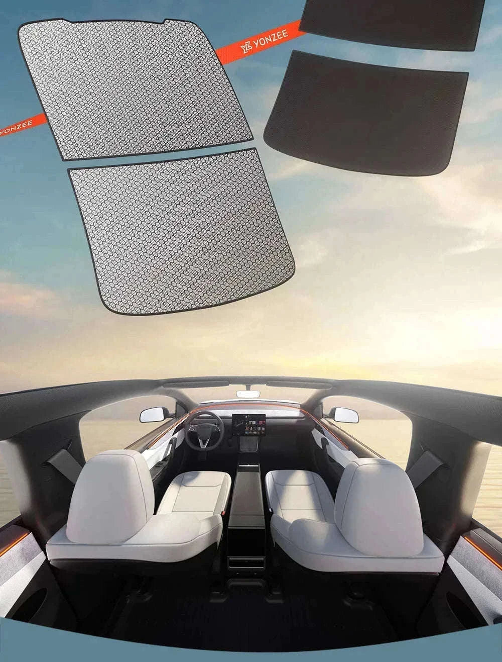 Model 3 Y Skylight Sunshade Magnetic Panel 2025-2026-MY 25-26 2PCS