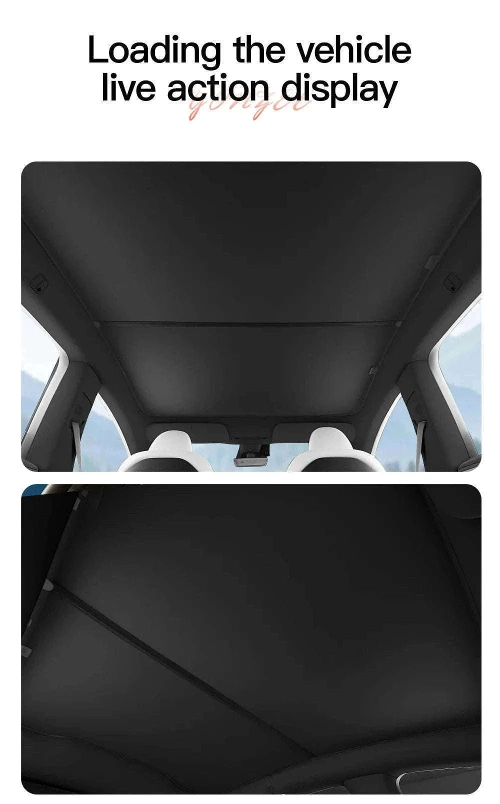 Model 3 Y Skylight Sunshade Magnetic Panel 2025-2026-MY 25-26 2PCS