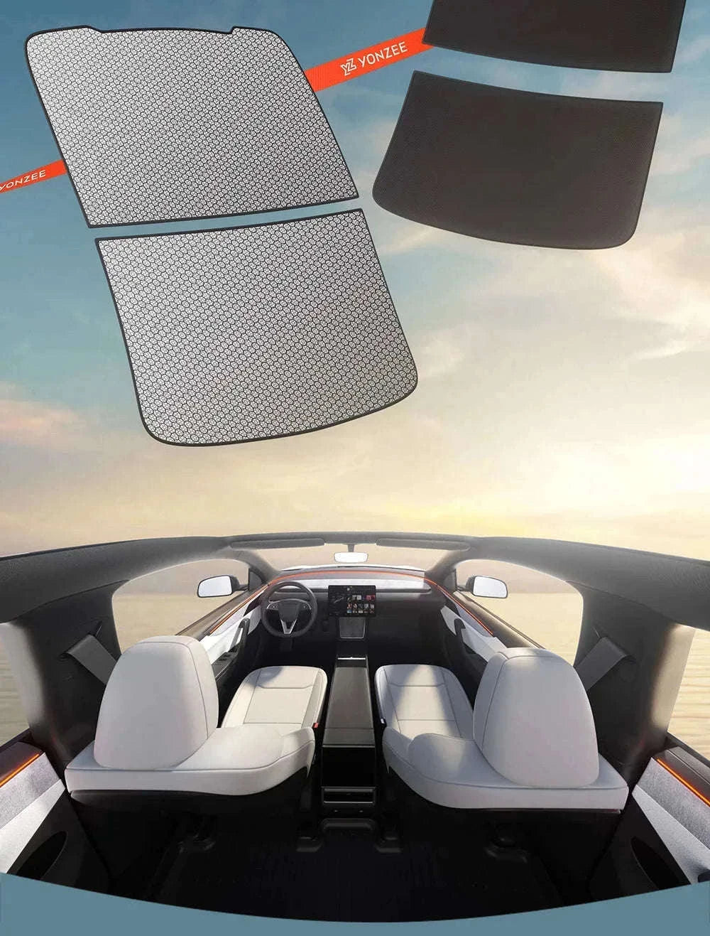 Model 3 Y Skylight Sunshade Magnetic Panel 2025-2026-MY 25-26 2PCS
