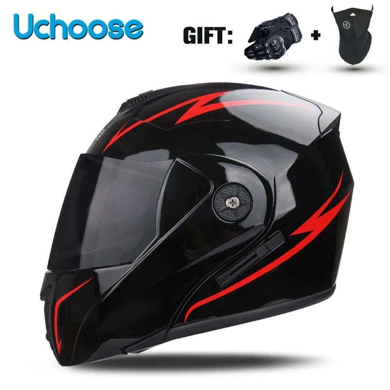 Modular Motorcycle Helmet with Flip-Up Dual Visor-5 / XL