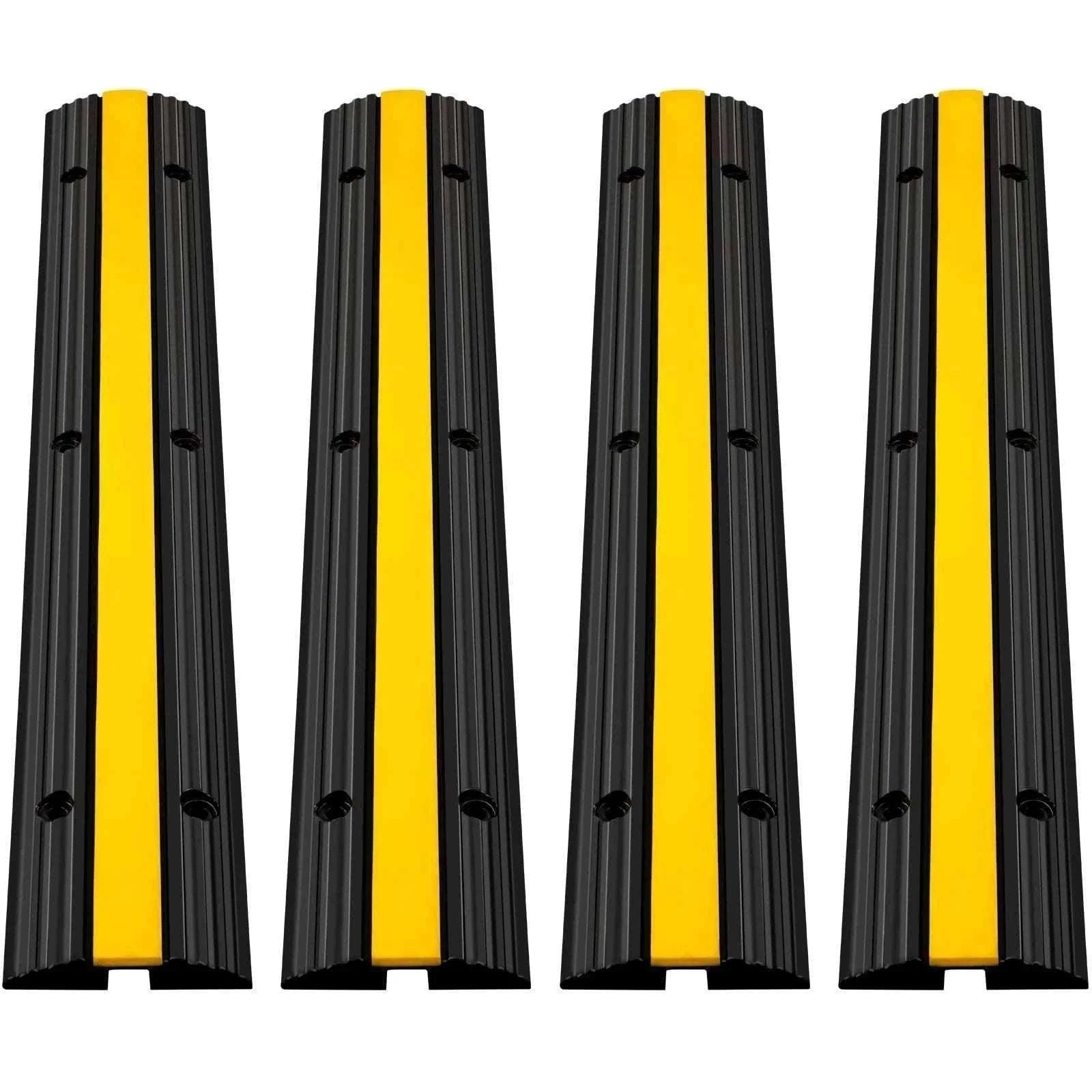 Modular Rubber Cable Protector Ramp 1-Channel 22046 lb Capacity-4PCS / france