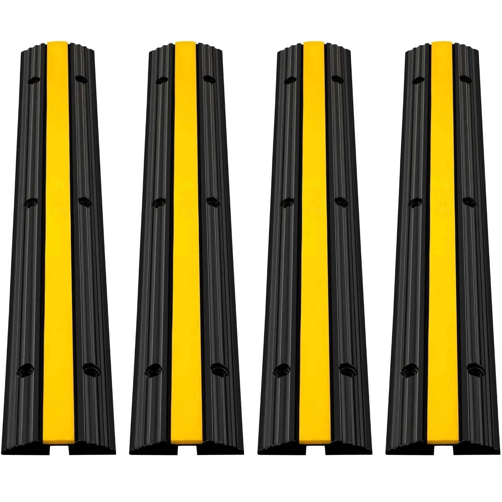 Modular Rubber Cable Protector Ramp 1 Channel 22046 lbs Load-4PCS / United States