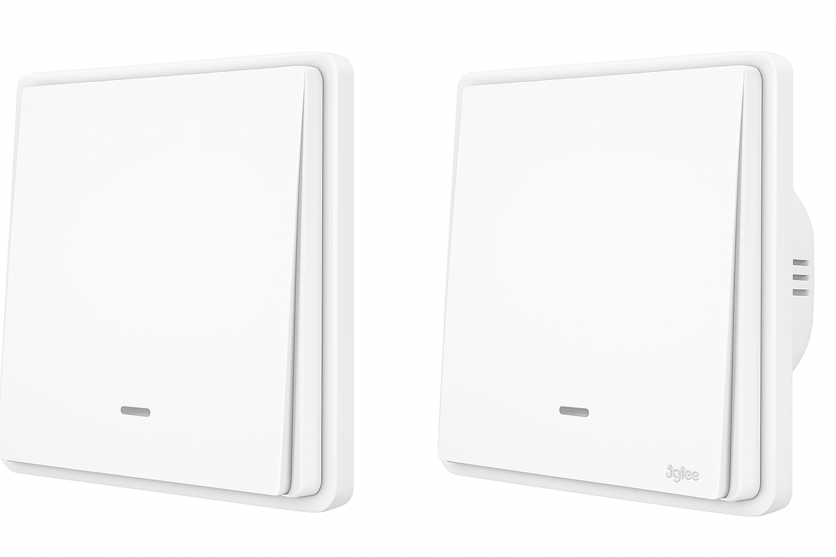 MOES Tuya ZigBee Light Switch with Transmitter Kit No Neutral Wire No Capacitor Required works with Alexa Google Home Smart Life