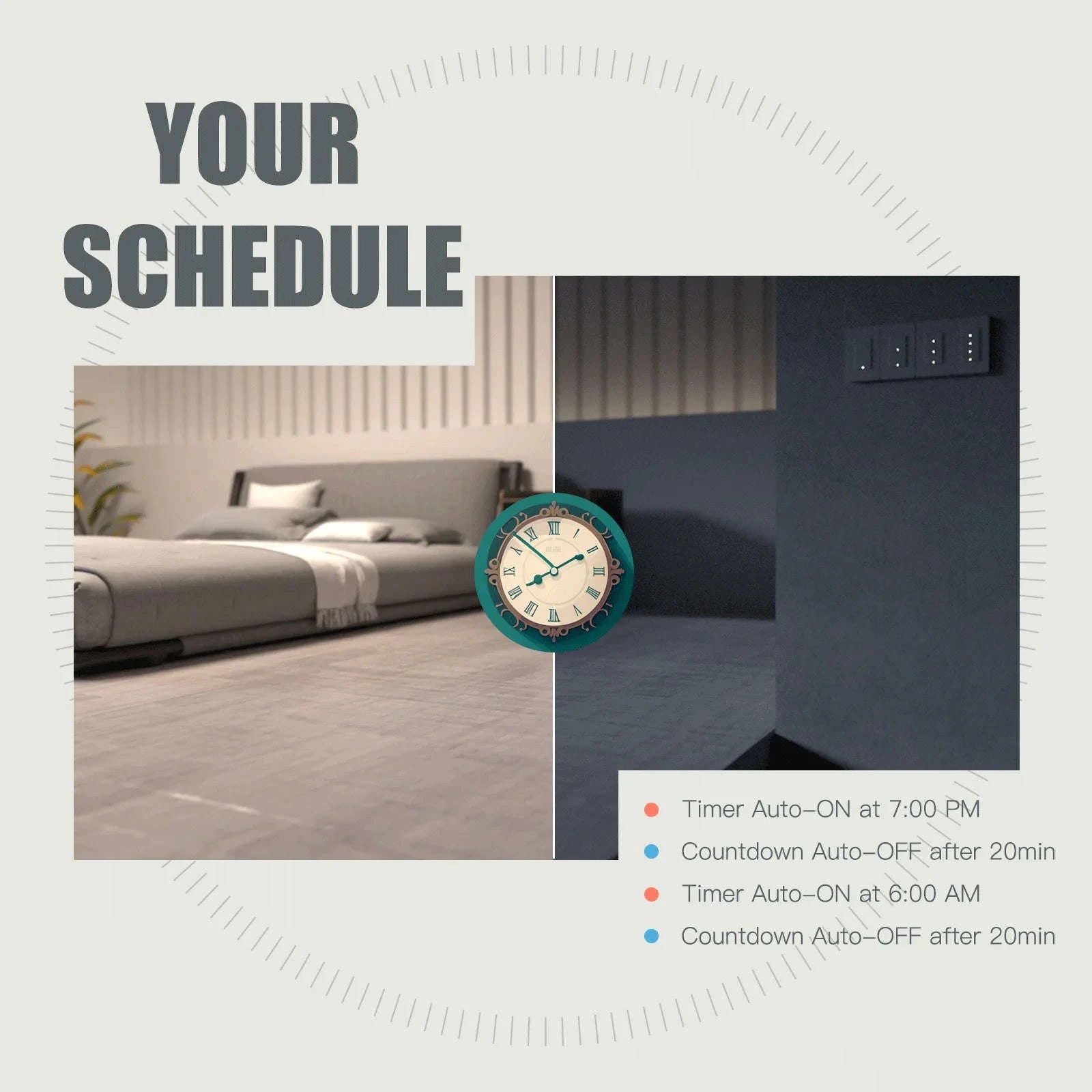 MOES Tuya ZigBee Smart Light Switch – US Push Button Wall Switch-Zigbee 2 gang / United States