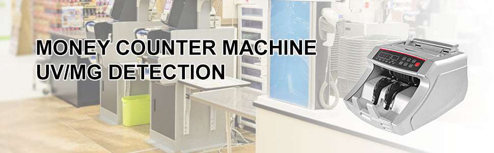 Money Counter Machine 1000 Bills/Min with UV MG Detection-White / United States