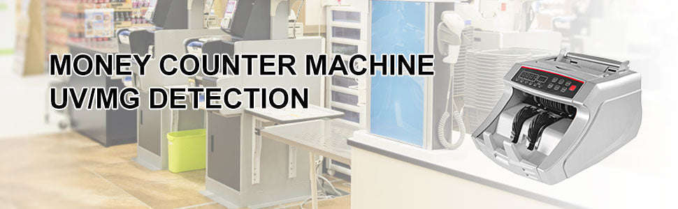 Money Counter Machine with UV MG IR DD Detection for USD and EUR-Gray / Poland