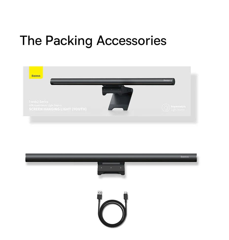 Monitor Light Bar with Adjustable Brightness & Anti-Glare LED-i-wok 2 Youth