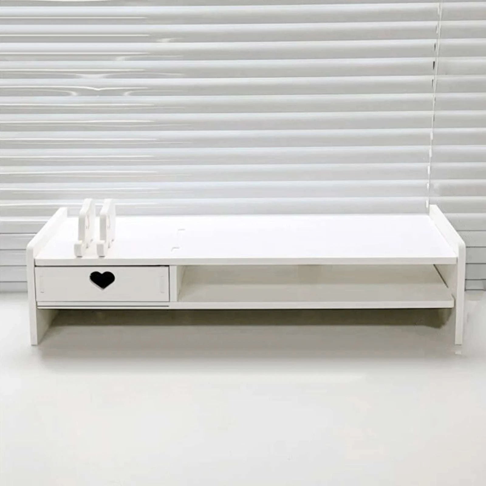 Monitor Stand Riser with Drawer Storage for Desk Organization-1 Pink Drawer