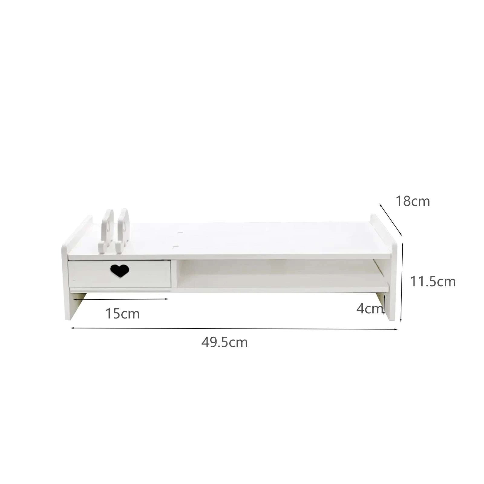 Monitor Stand Riser with Drawer Storage for Desk Organization-1 Pink Drawer