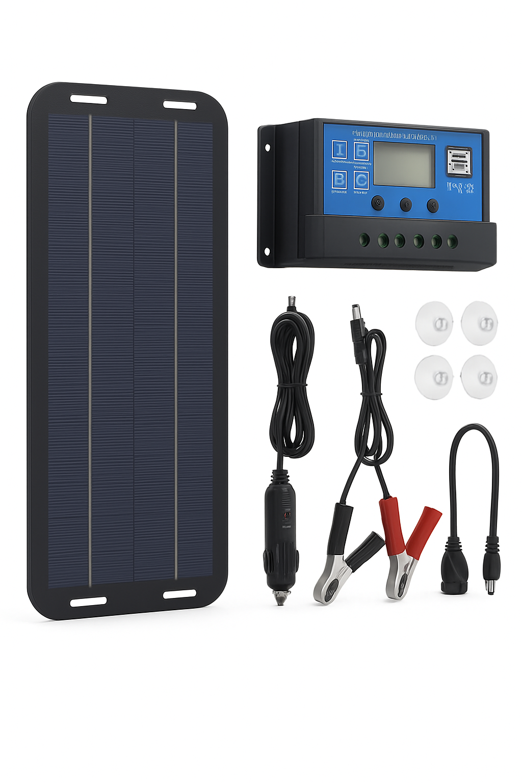 Caricatore a pannello solare monocristallino Batteria caricares a puntuale 12V Olt Power Pannello solare Controllore di ricarica Auto Furgone Barche Kit