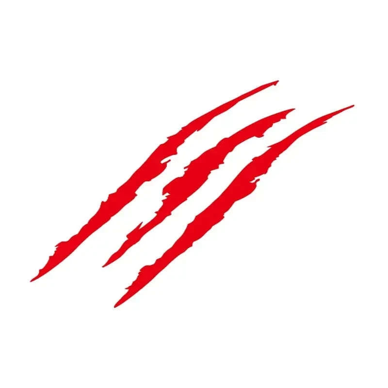 Monster Claw Scratch Decal Reflective Vinyl Car Sticker-44 x 13 cm / Yellow