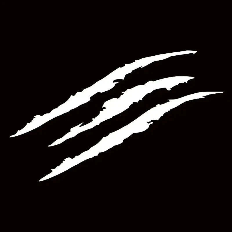 Monster Claw Scratch Decal Reflective Vinyl Car Sticker-44 x 13 cm / Yellow