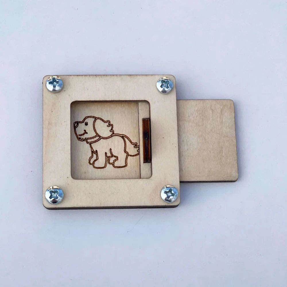 Montessori Busy Board DIY Wooden Puzzle-dog