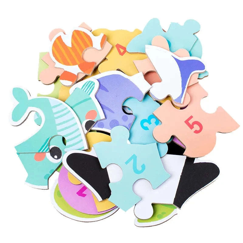 Montessori Wooden Puzzle Educational Toy-Livestock T178
