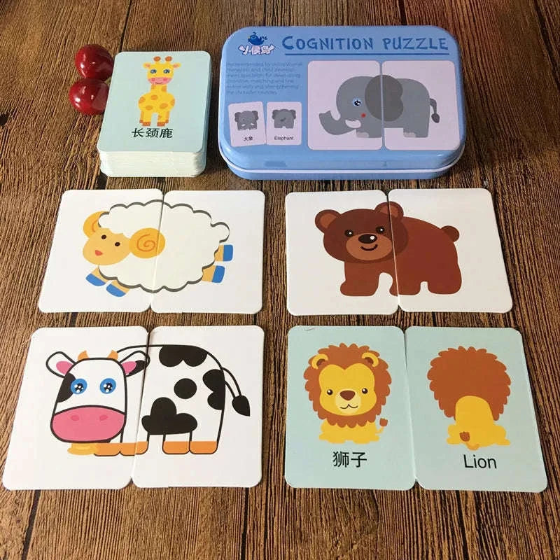 Montessori Wooden Puzzle Educational Toy-Livestock T178