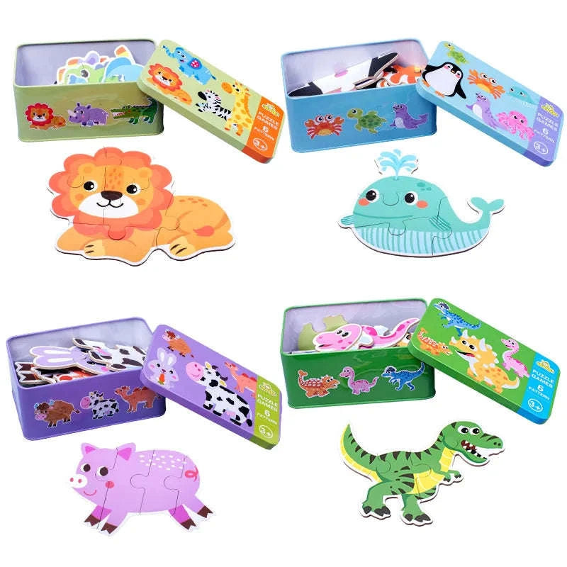 Montessori Wooden Puzzle Educational Toy-Livestock T178
