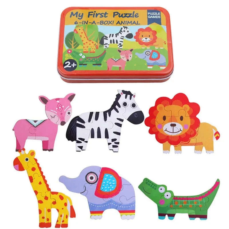 Montessori Wooden Puzzle Educational Toy-Livestock T178