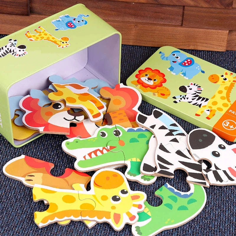 Montessori Wooden Puzzle Educational Toy-Livestock T178