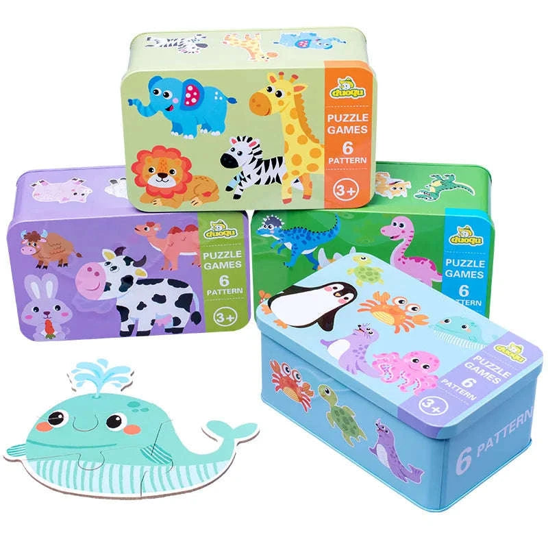 Montessori Wooden Puzzle Educational Toy-Livestock T178