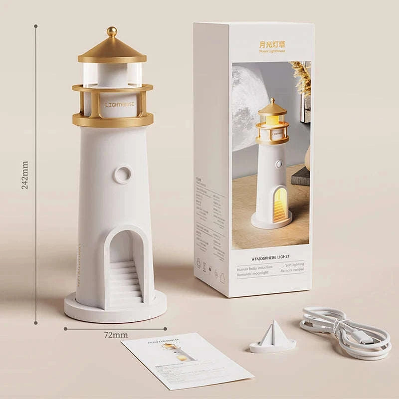 Moon Projection Night Light with Remote, Motion Sensor-Motion Sensor