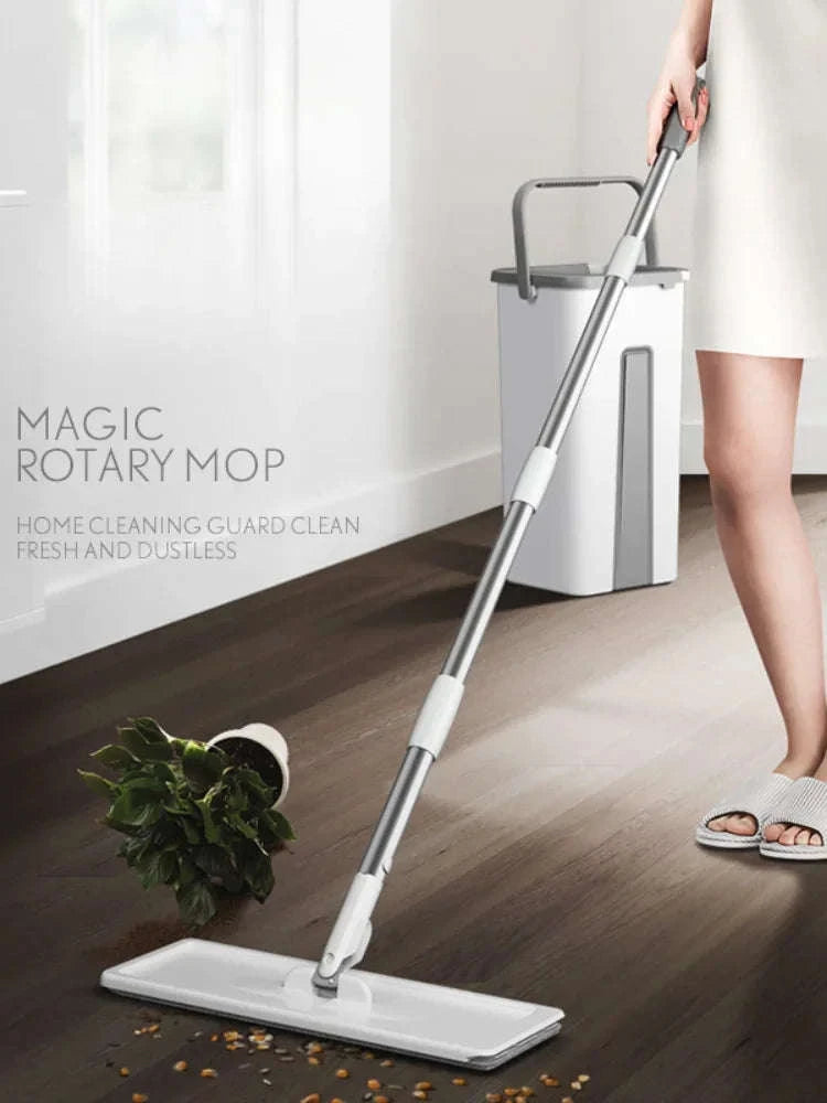 Mop with Bucket Set for Quick Wet & Dry Floor Cleaning-United States / Mop Set