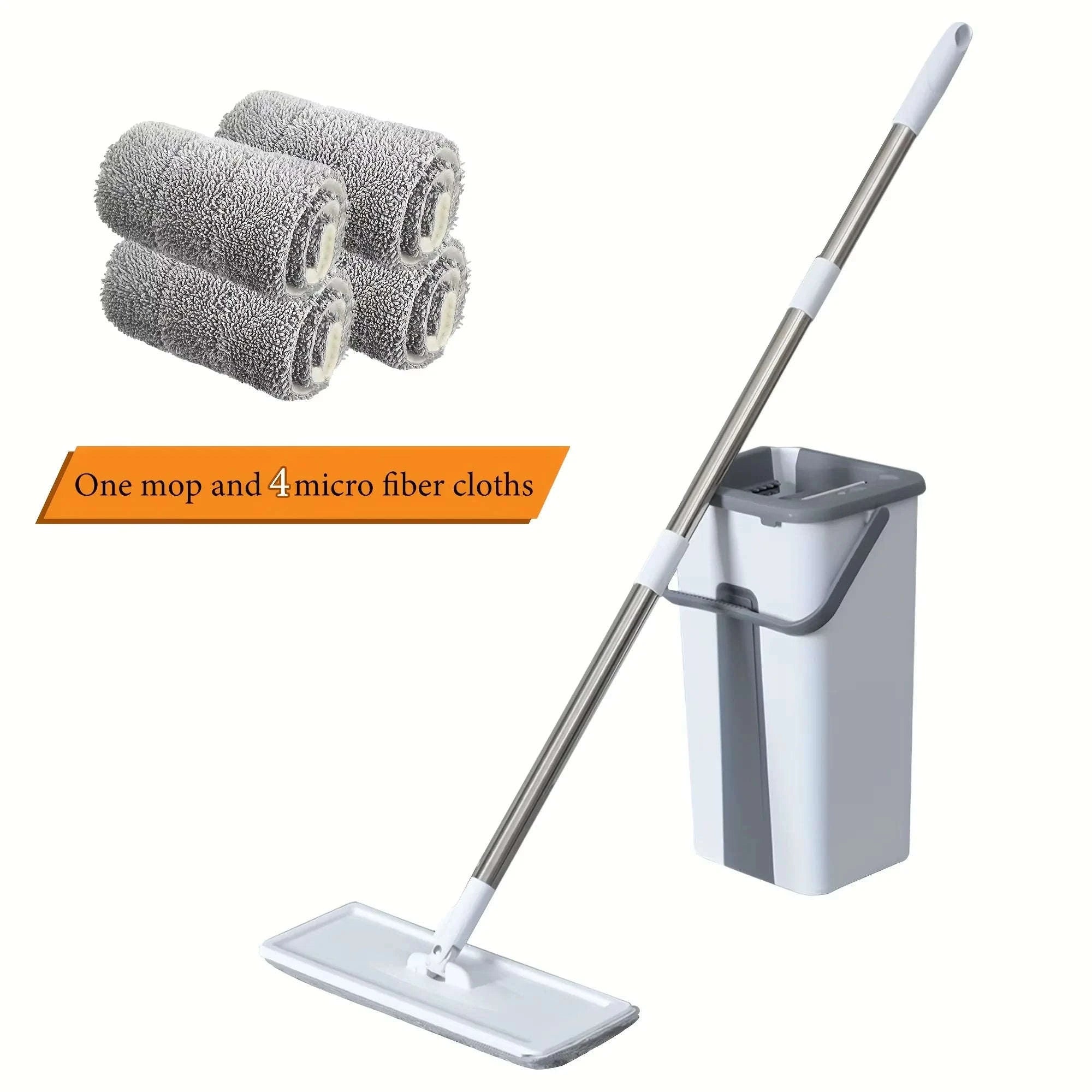 Mop with Bucket Set for Quick Wet & Dry Floor Cleaning-United States / Mop Set