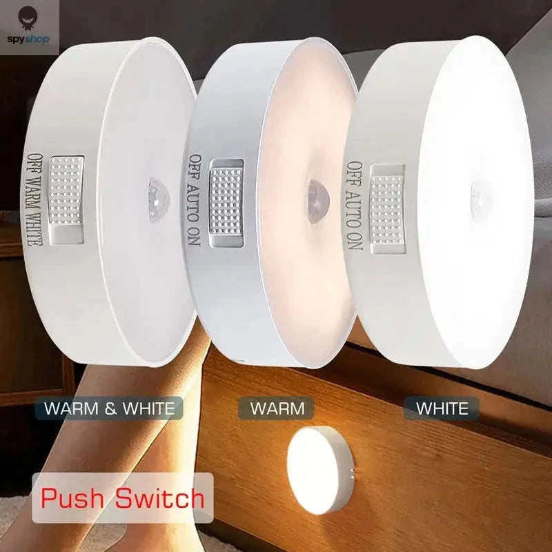 Motion Sensor Night Light – Rechargeable LED Lamp for Kitchens and Bedrooms-White Light