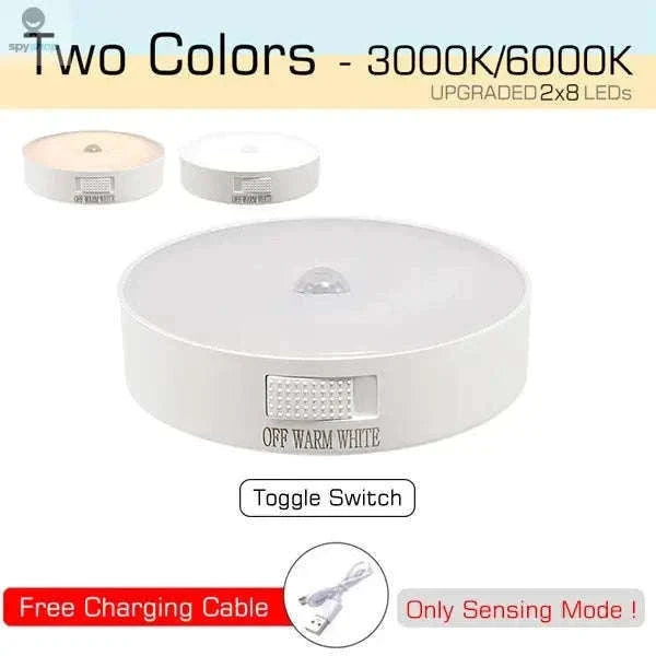 Motion Sensor Rechargeable LED Night Light for Home Use-White Light