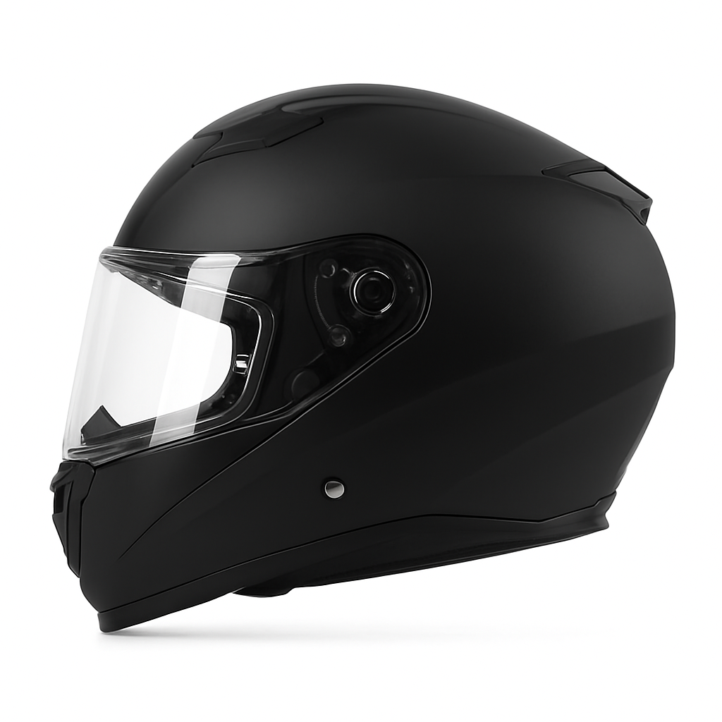 Vintage Dual Lens Half Motorcycle Helmet with Flip-Up Visor
