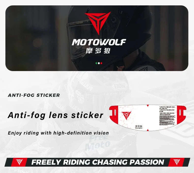 Motorcycle Anti Fog Film for Full Face Helmet Shield-MDL1912B