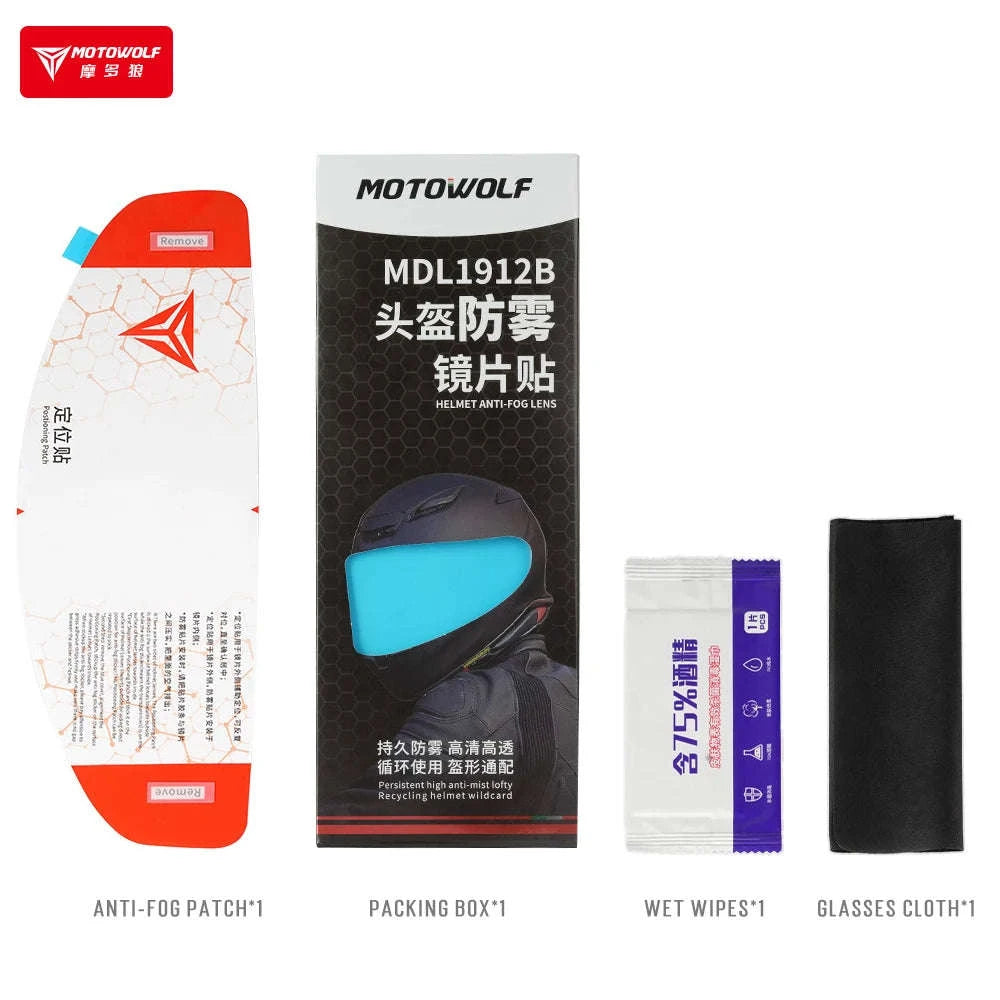 Motorcycle Anti Fog Film for Full Face Helmet Shield-MDL1912B