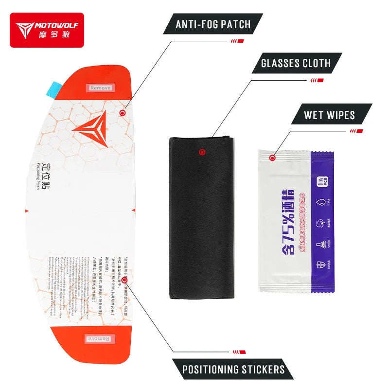 Motorcycle Anti Fog Film for Full Face Helmet Shield-MDL1912B