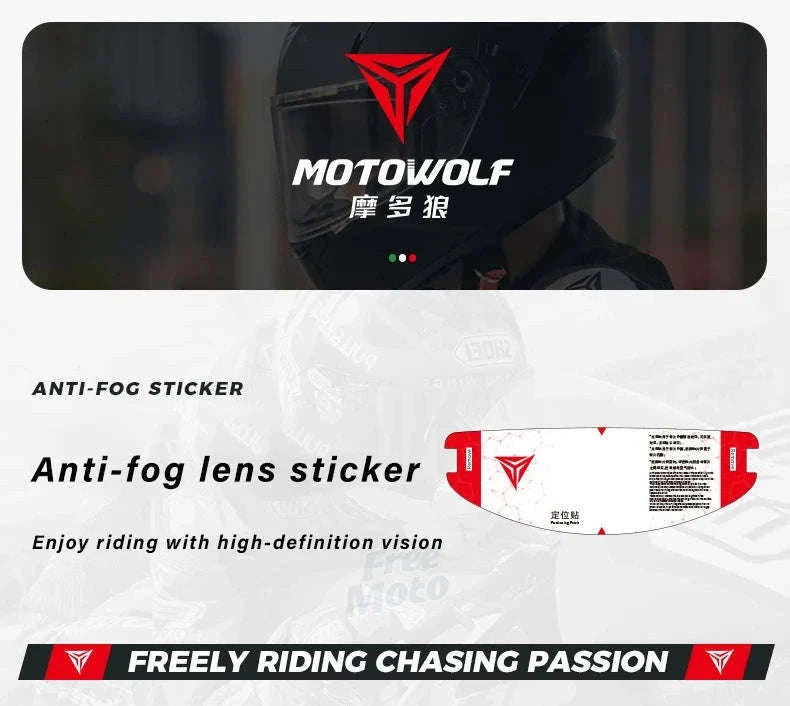 Motorcycle Anti Fog Film for Full Face Helmet Shield-MDL1912B