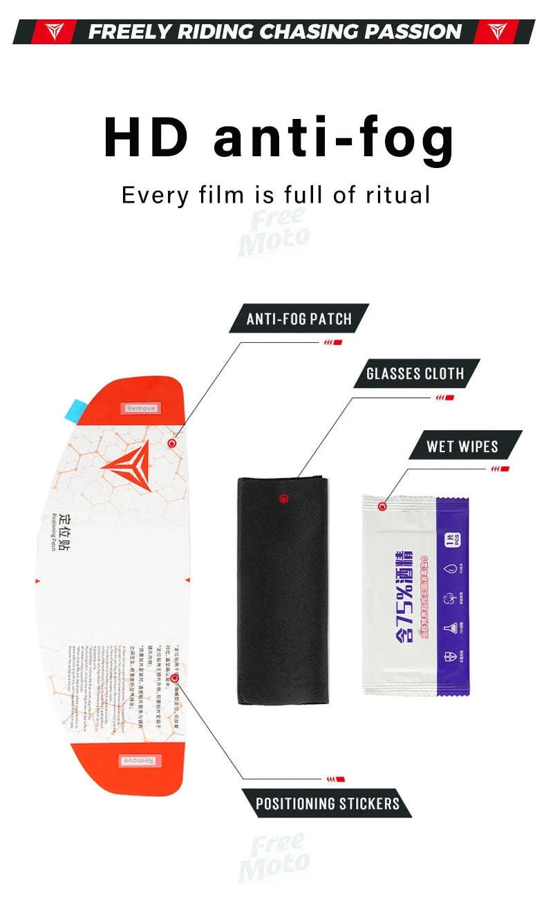 Motorcycle Anti Fog Film for Full Face Helmet Shield-MDL1912B