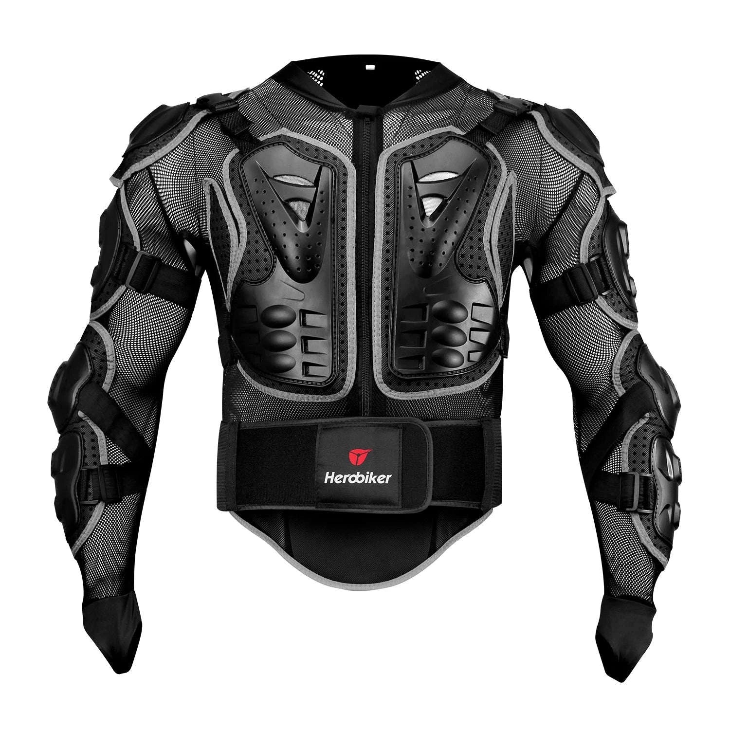 Motorcycle Armor Jacket with Shockproof Protection S-5XL-MP1004 Black / 4XL