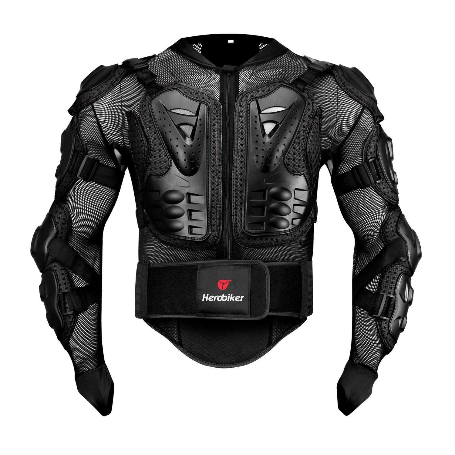Motorcycle Armor Jacket with Shockproof Protection S-5XL-MP1004 Black / 4XL