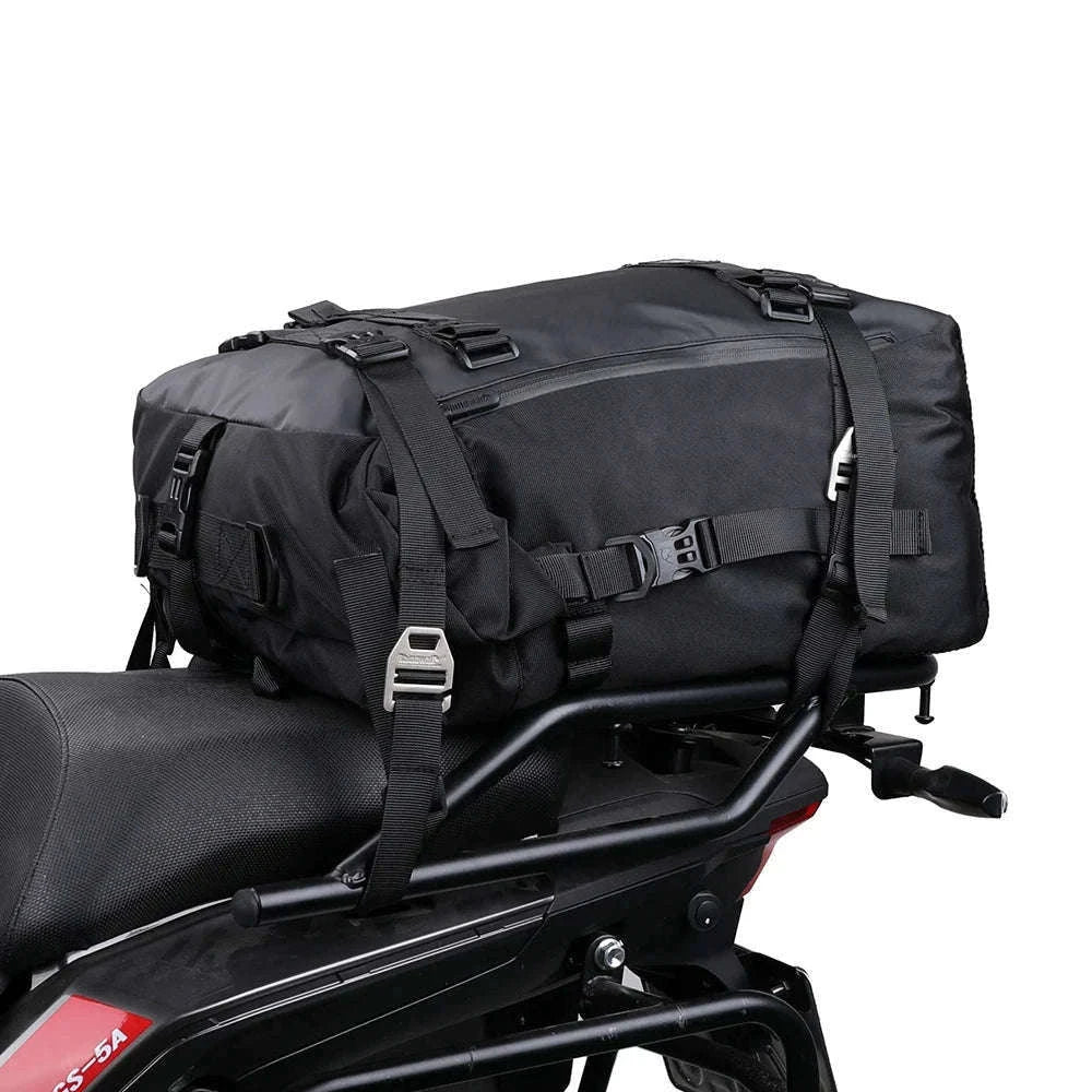 Motorcycle Back Seat Waterproof Bag 10L / 20L / 30L Travel Storage-Yellow 10L / China Mainland