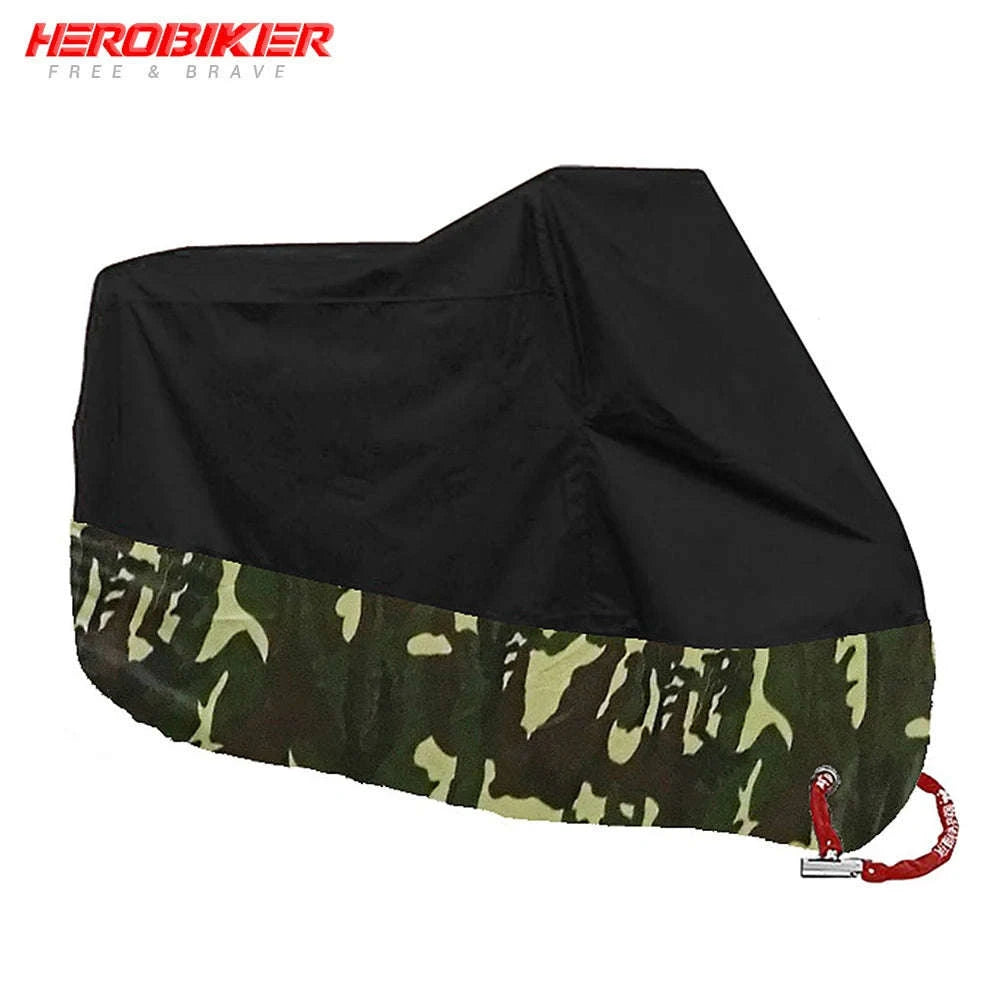 Motorcycle Cover Waterproof All‑Season Protection-L for 1801mm-2000mm / MCZ001 Red