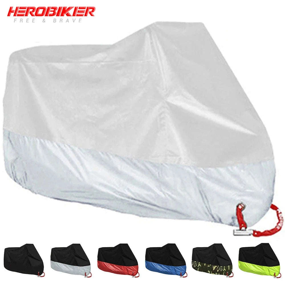 Motorcycle Cover Waterproof All‑Season Protection-L for 1801mm-2000mm / MCZ001 Red