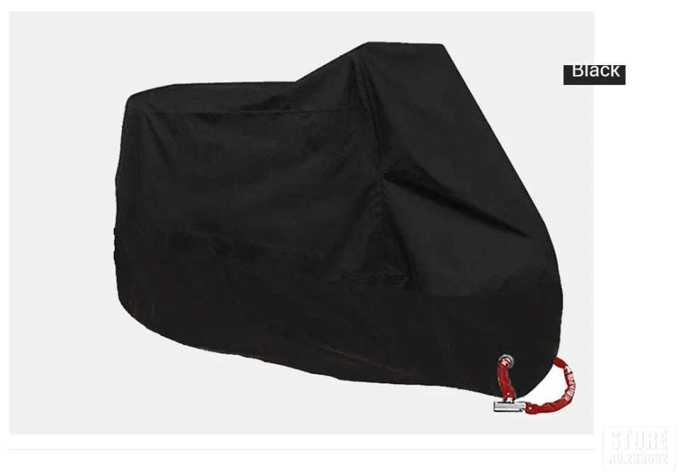 Motorcycle Cover Waterproof All‑Season Protection-L for 1801mm-2000mm / MCZ001 Red
