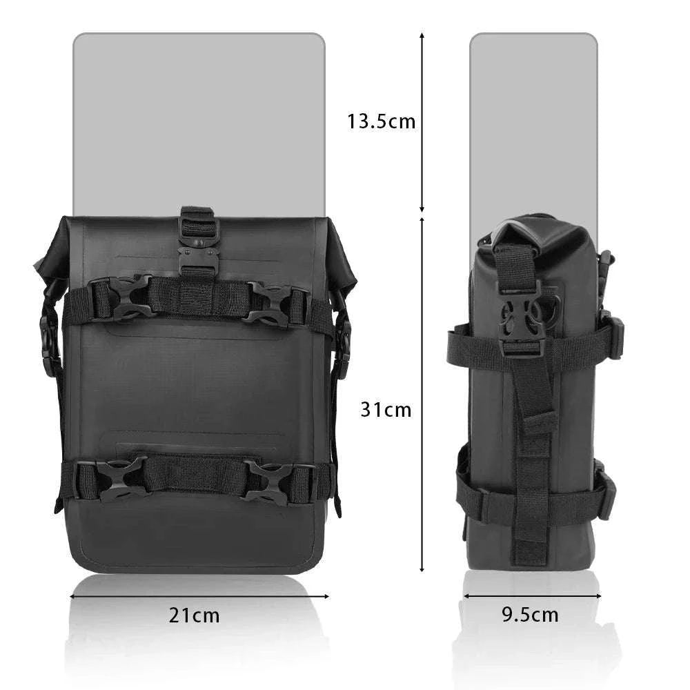 Motorcycle Crash Bar Waterproof Storage Bag for GS, ADV & More-2x no logo yellow